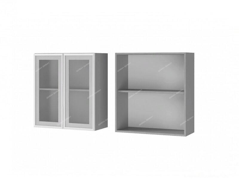 шкаф альфредо 7в2 стеклянные дверцы 70 см